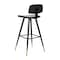 Flash Furniture Brown LeatherSoft Barstools with Gold Tips, PK2 AY-S02-BR-GG - alternate 4